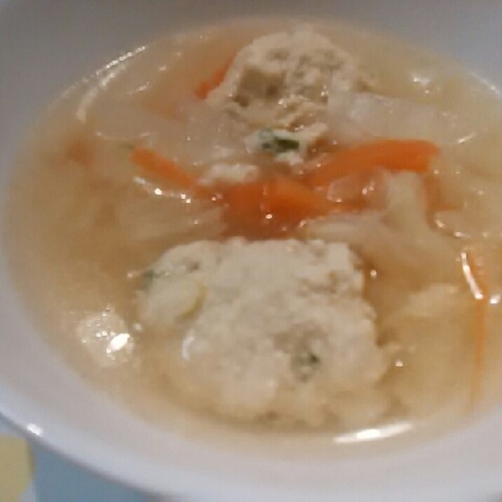 春雨とおいしい鶏団子の中華スープ☆